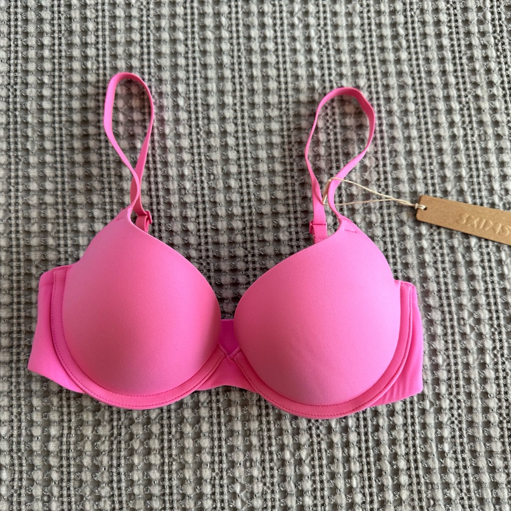 Skims Fits Everybody Push Up Underwire Bra In Neon Orchid Size 30C NWT